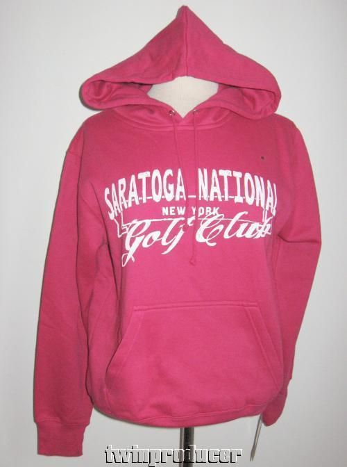 New Womens MV Sport Classic Hoodie Sweatshirt M Pink NWT SARATOGA 