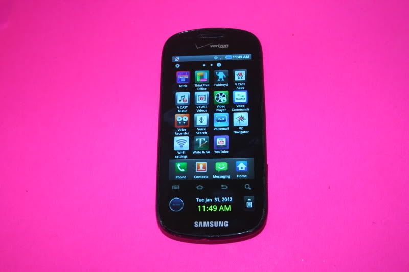 Verizon Samsung SCH i400 Continuum Galaxy S WiFi Android OS 5MP CDMA 