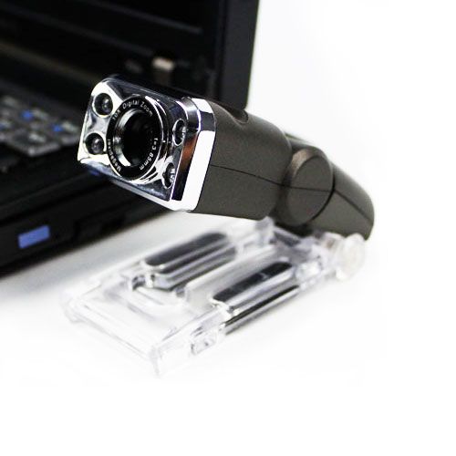 Black High Resolution Color USB Webcam w/Mic & Night Vision Windows XP 