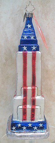 RADKO Star Spangled State ORNAMENT Patriotic US 1011770  