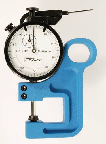 NEW Fowler Hand Held Dial Indicator—Metric 0.01mm grad  