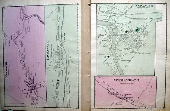 An ORIGINAL map from F.W. Beers Atlas of Ulster County, N.Y 