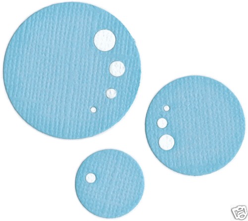 QuicKutz 2x2 Duo Retired BUBBLES Large, Round KS 0518  