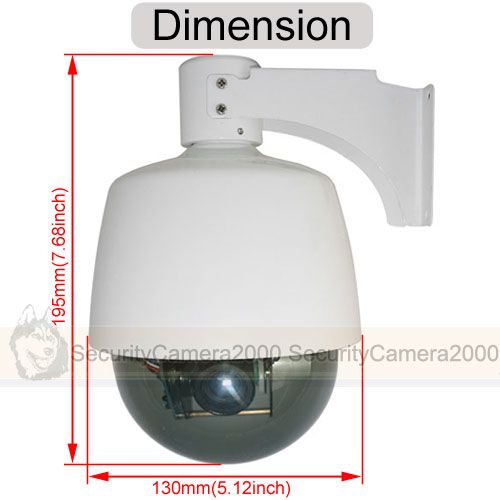 3x Optical Zoom WIFI Wireless IP Two Way Talk Outdoor PTZ Dome Camera 