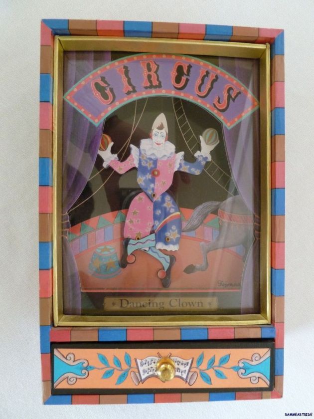   1970s Pierot de Pierre Dancing Clown Music Box Tune Unknown  