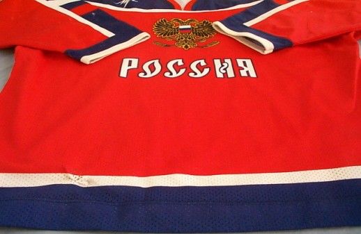 Russian Tuff Guy GAME WORN Jersey #2/Patches/Calgary Flames/FREE 