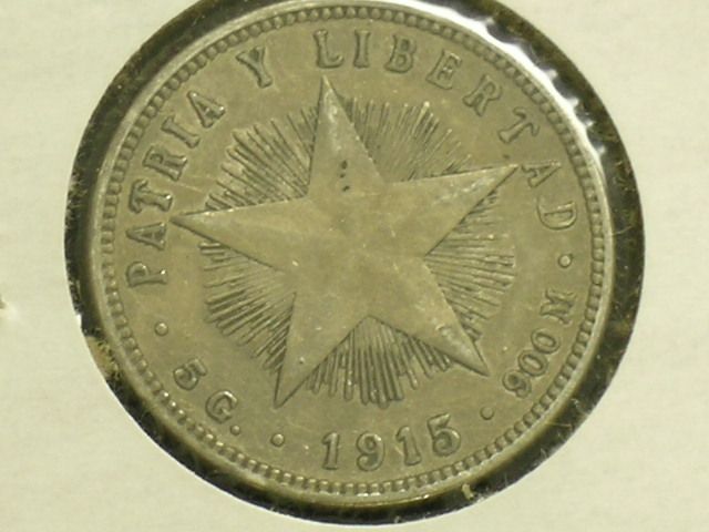 CUBA 1915 Twenty Centavos High Grade cuba Item4  