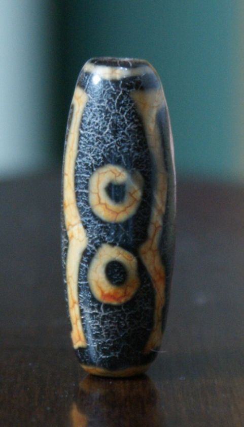 Great Powerful 7 Eyes Tibet Dzi Bead 1471  