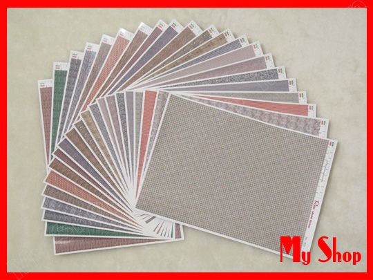 Brick Pattern Self Adhesive Sticker 1/87 HO #807 807  