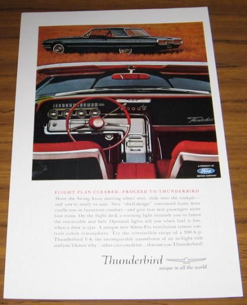 1963 AD~THE 1964 FORD THUNDERBIRD~T BIRD  