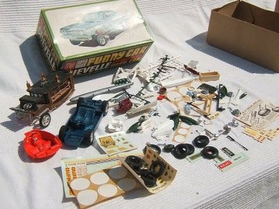   Model Kits 72 Camaro+Chevelle Funny Car+1970 Snake Boxes Decals Parts