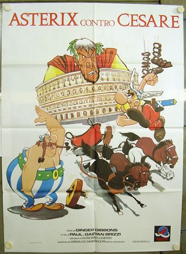 sm82 ASTERIX VERSUS CAESAR GREAT orig 2sh POSTER ITALY  