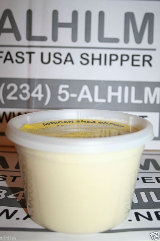   Unrefined REAL ORGANIC African Shea Butter GRADE A NATURAL 16oz 1Lb