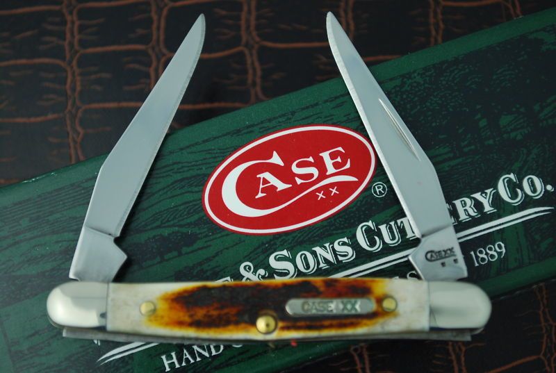 CASE XX RED STAG MINI MUSKRAT KNIFE 2008 BAR SHIELD  