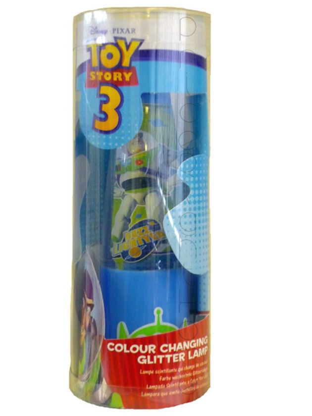 TOY STORY 3 GLITTER LAMP BUZZ LIGHTYEAR / WOODY NEW  