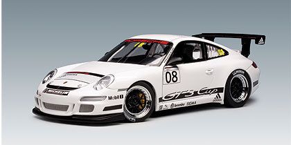 PORSCHE 911 997 GT3 PROMO CUP CAR 08 white 118 AUTOART  