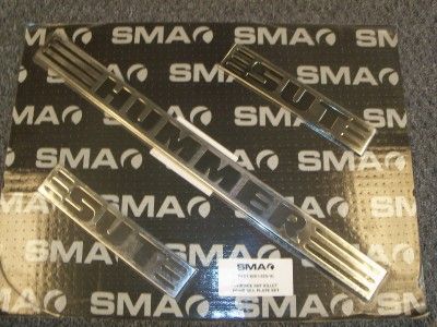 2005 2009 NEW HUMMER H2 CHROME BILLET DOOR SILL PLATE SET 201 520 1C 