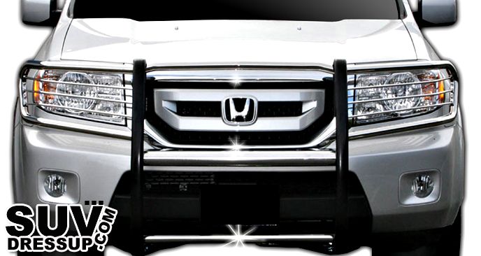 2009 2011 HONDA PILOT STAINLESS GRILL GUARD  