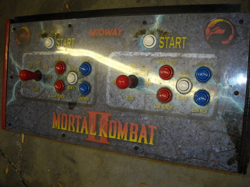 MORTAL KOMBAT 2 ARCADE CONTROL PANEL COMPLETE & WORKS  