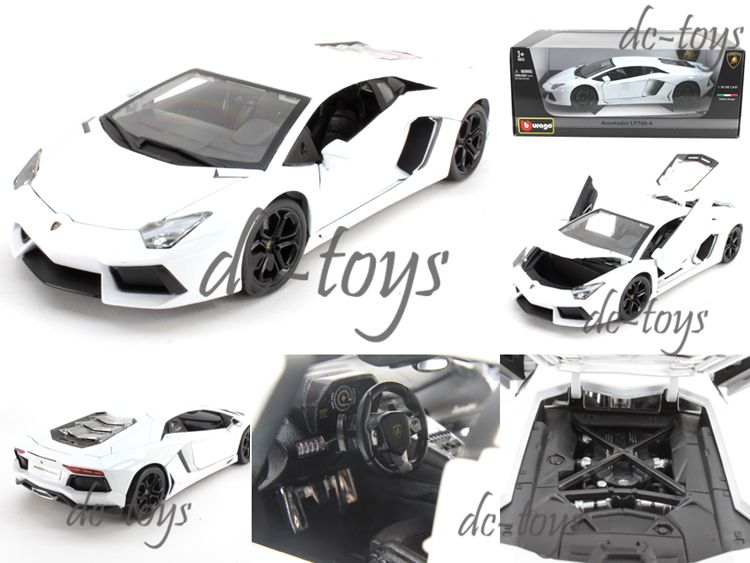 Bburago 2012 Lamborghini Aventador LP700 4 118 White  