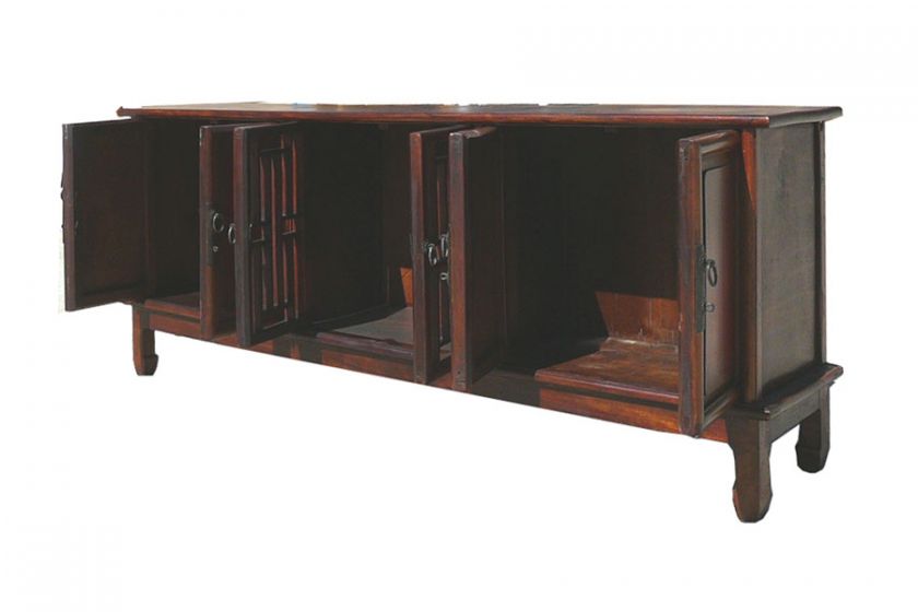 Chinese Antique Low Cabinet TV Entertainment Stand WK2031  