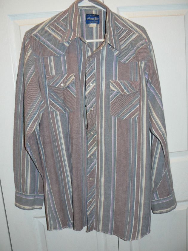   Western Cowboy Pearl Snap Button Down Long Sleeve Shirt XLT Tall