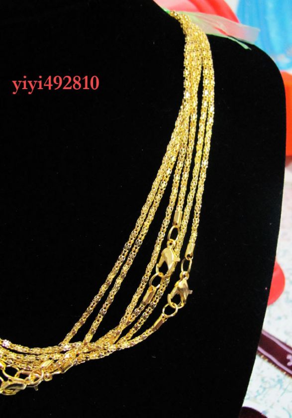 New 20pcs Gold Plated Snake Chain Necklace clasp 22 #k  