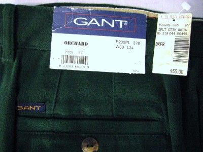 Mens Gant brushed cotton khakis chinos pants 38x34 (2343)  