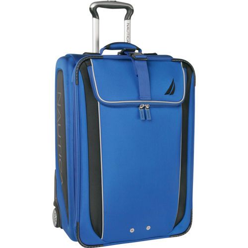 NAUTICA FLEET BLUE BLACK 25 SUITCASE LUGGAGE $240 NEW  