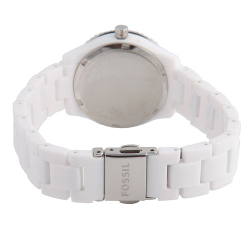 NEW* Fossil Womens Stella White Resin Analog Quartz Watch ES2544 