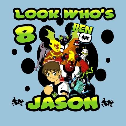 Personalized Ben10, Ben 10 Alien Birthday T Shirts  