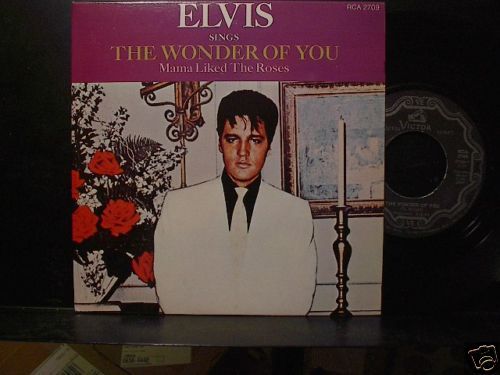 ELVIS PRESLEY The Wonder of You 45 cardstock pic sleeve  