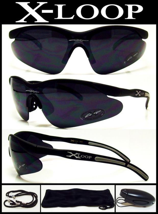 Xloop Mens Sunglasses Sport Baseball X Loop Wrap Around  