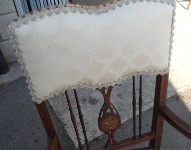 BEAUTIFUL INLAID EDWARDIAN ARM CHAIR  