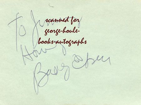 BUDDY EBSEN~AUTOGRAPH~BEVERLY HILLBILLIES~WIZARD OF OZ  