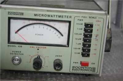 BOONTON ELECTRONICS MODEL 42B RF MICROWATTMETER  