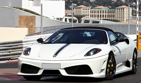 43 Tecnomodel Ferrari F430 Scuderia 16M White / Black Stripe Lmtd 20 