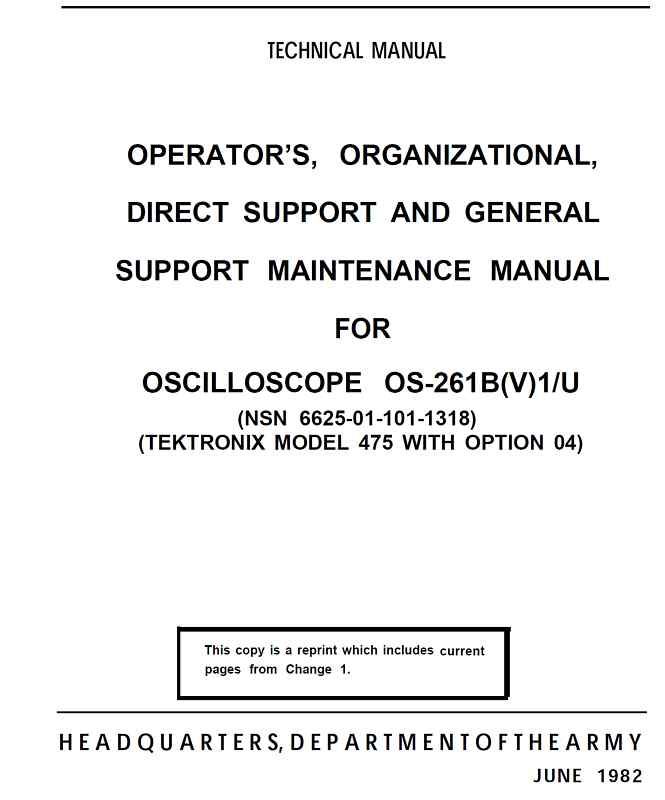 TEK Tektronix 475 Oscilloscope Manual SET (5 SET)  