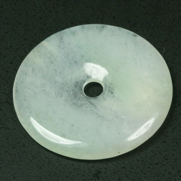 Peaceful Dout Icy white Pendant Grade A Jade Jadeite  