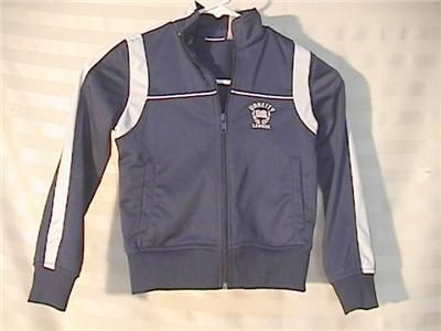 Girls Navy Varsity League Jacket Girl Connection Size 6  