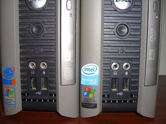 Lot of 2 DELL OPTIPLEX GX620 DCTR P4 & PENTIUM D 2.8GHz, 80GB HDD, 1GB 