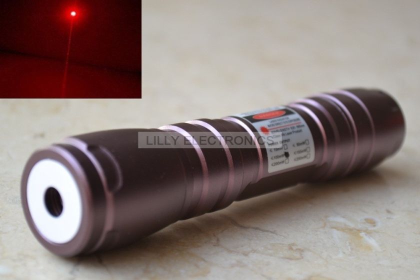 Powerful 650nm Focusable Waterproof Red Laser Torch  