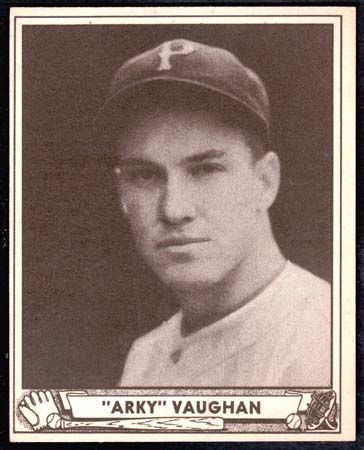 1940 Play Ball #107 Arky Vaughan (Pirates) EX+  