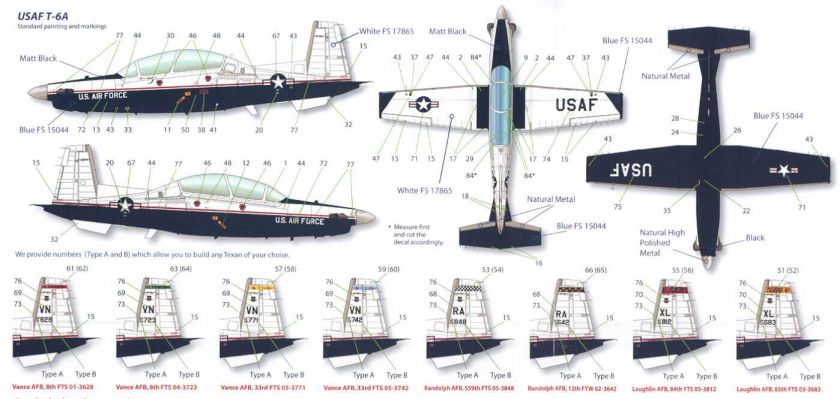 48 Ibex Models BEECHCRAFT T 6A TEXAN II Trainer  