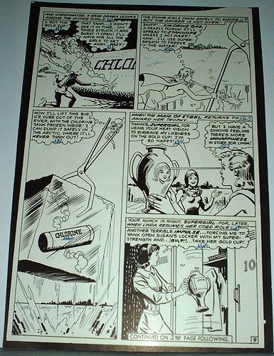 ACTION COMICS #349 SUPERGIRLS BLACK DEEDS ORIGINAL ART PHOTOSTATS 