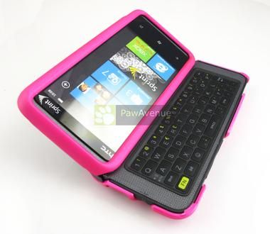 PINK Rubberized Phone Cover Case for HTC Arrive 7 Pro  