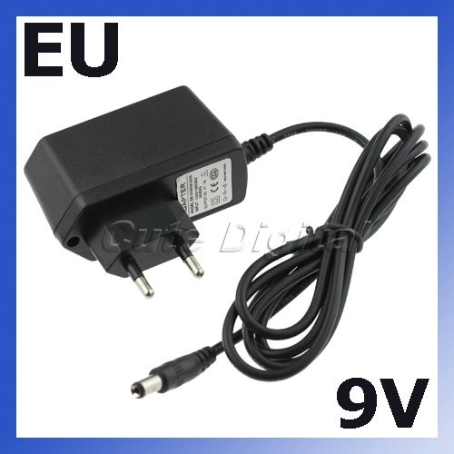 EU 100 240V AC to DC 9V 1000mA 1A Power Adapter Plug  