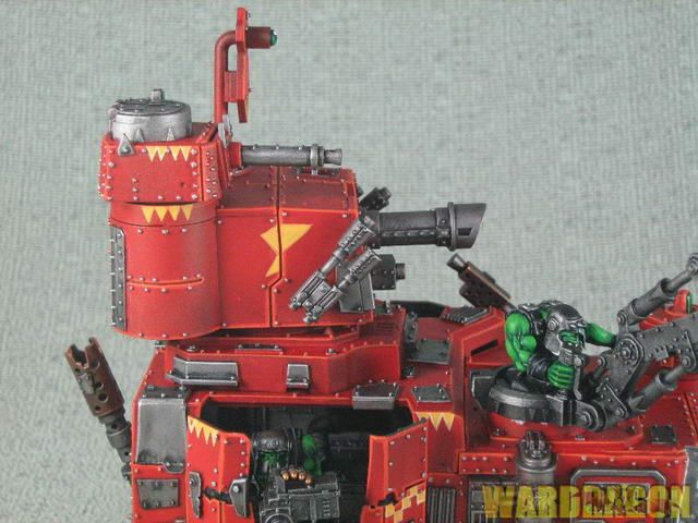 25mm Warhammer 40K WDS painted Ork Battlewagon a85  