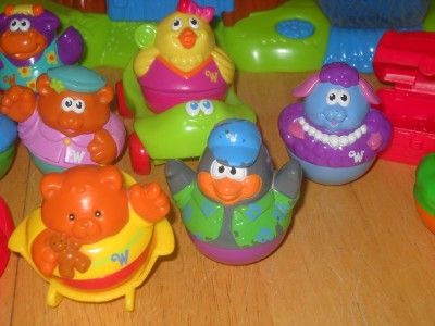 Weebles Treehouse w/Swing Storybook Cottage 15 Weebles Vehicles Lot 