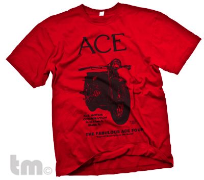 Vintage ACE Four MOTORCYCLE Classic 1920s bike T Shirt  